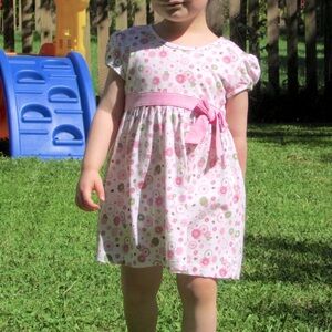 Laura Ashley Dress w/ Bloomers Girl’s 24M *Fits 2T Pink Floral